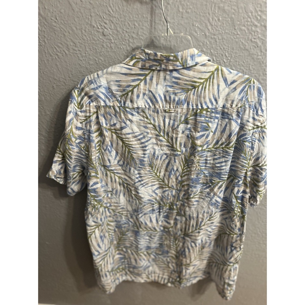 Club Room Luxury Linen Shirt Mens Size Large Hawaiian - Picture 8 of 9